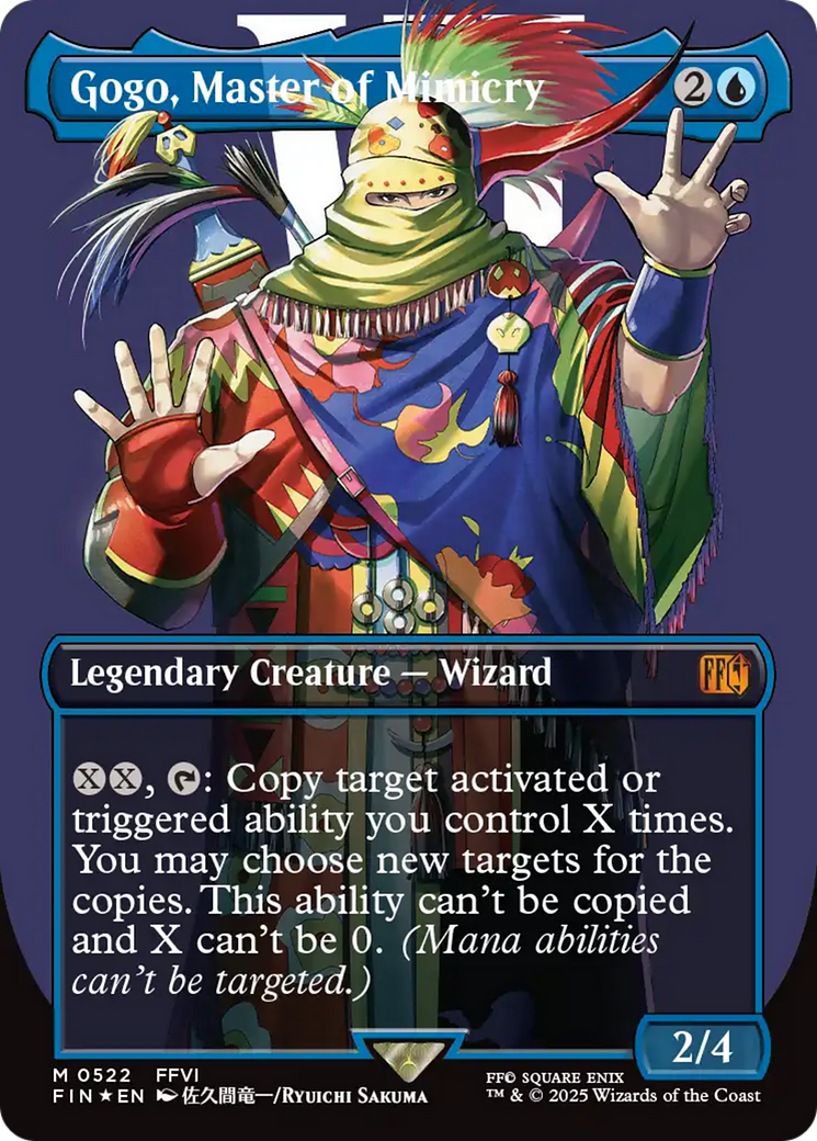 Gogo, Master of Mimicry (Borderless) (Surge Foil) [FINAL FANTASY] | Fandemonia Ltd