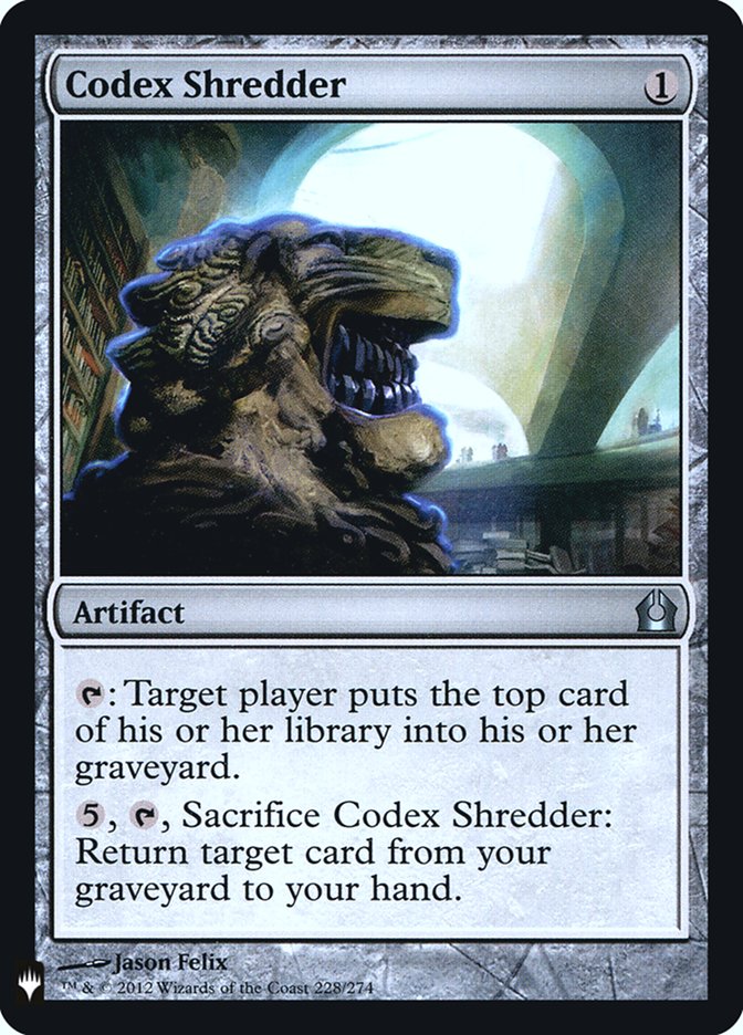 Codex Shredder [Mystery Booster] | Fandemonia Ltd