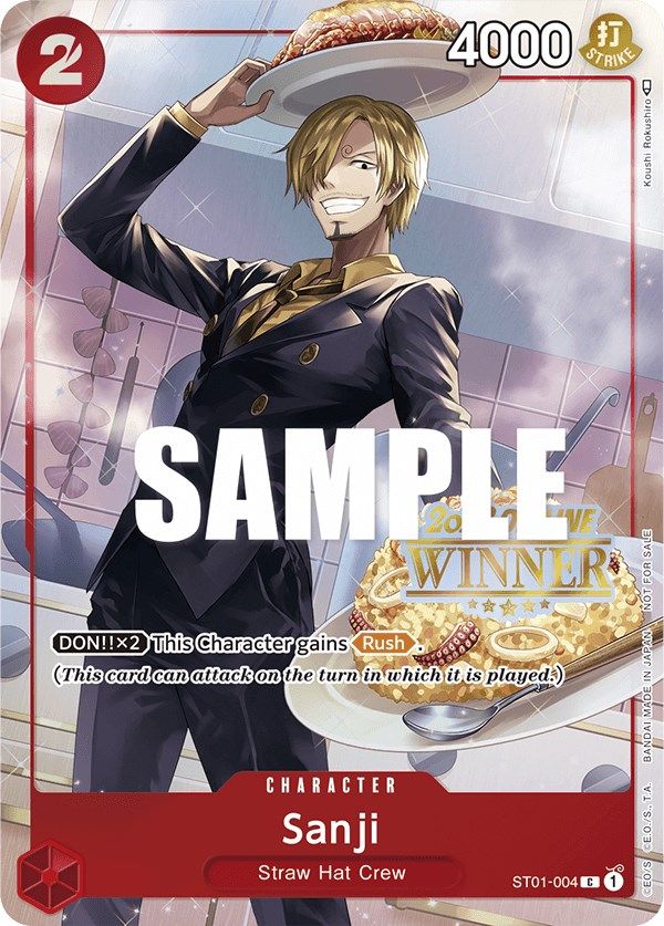 Sanji (Offline Regional 2023) [Winner] [One Piece Promotion Cards] | Fandemonia Ltd