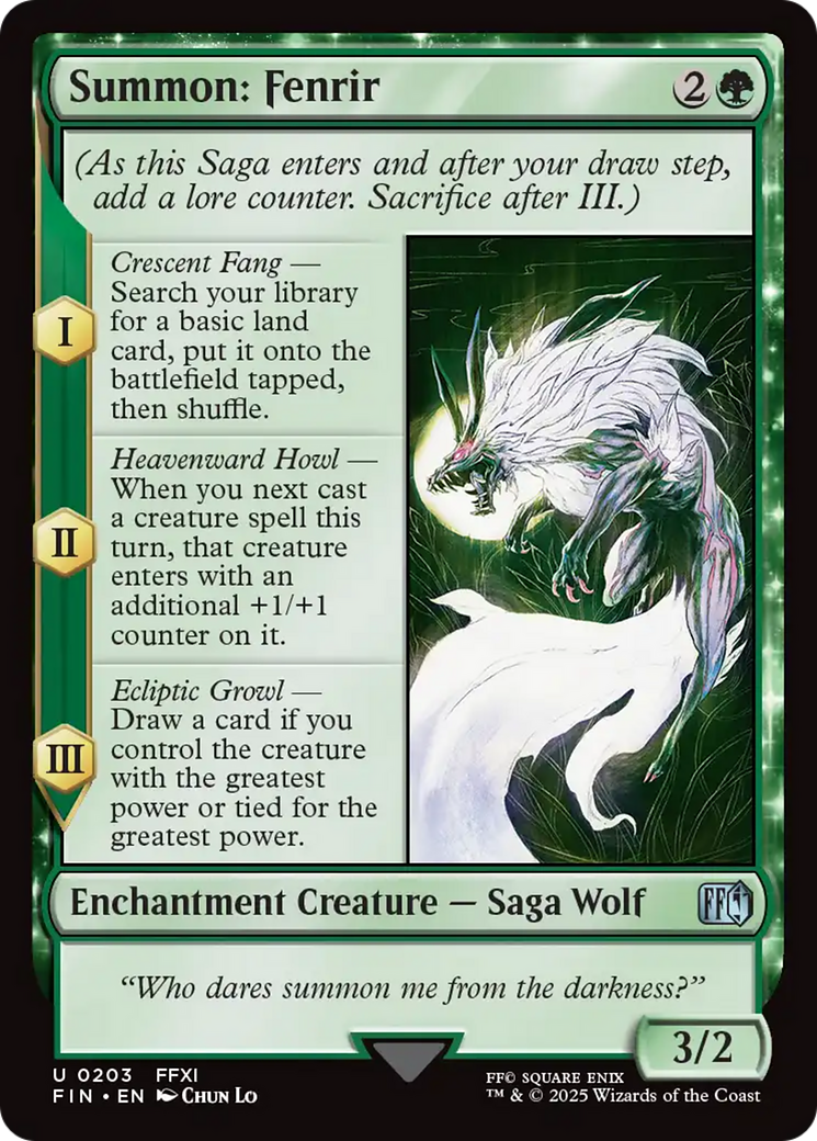 Summon: Fenrir [FINAL FANTASY] | Fandemonia Ltd