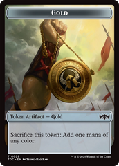 Elemental (0016) // Gold Double-Sided Token [Tarkir: Dragonstorm Commander Tokens] | Fandemonia Ltd