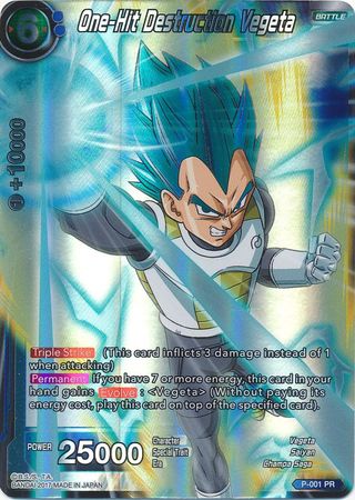 One-Hit Destruction Vegeta (P-001) [Promotion Cards] | Fandemonia Ltd