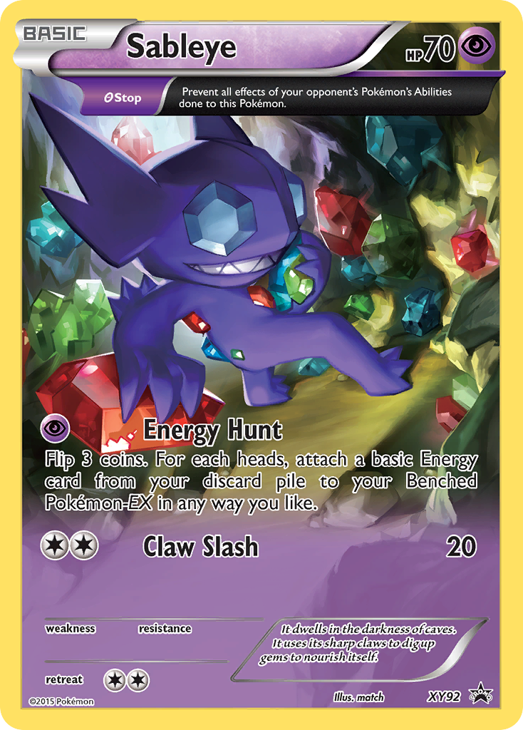 Sableye (XY92) [XY: Black Star Promos] | Fandemonia Ltd