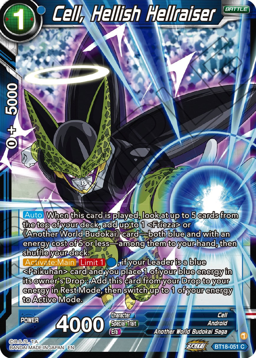 Cell, Hellish Hellraiser (BT18-051) [Dawn of the Z-Legends] | Fandemonia Ltd