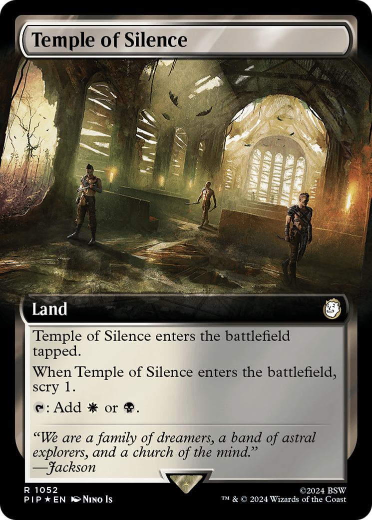 Temple of Silence (Extended Art) (Surge Foil) [Fallout] | Fandemonia Ltd