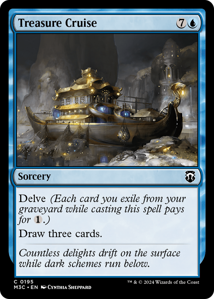 Treasure Cruise (Ripple Foil) [Modern Horizons 3 Commander] | Fandemonia Ltd