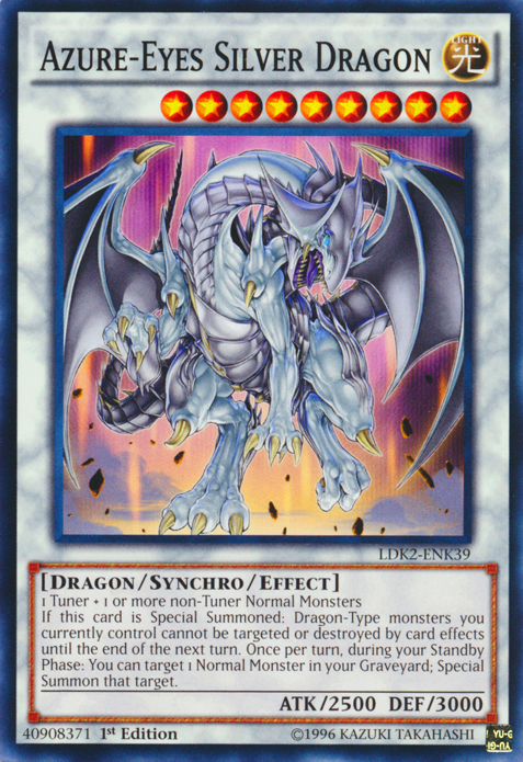 Azure-Eyes Silver Dragon [LDK2-ENK39] Common | Fandemonia Ltd