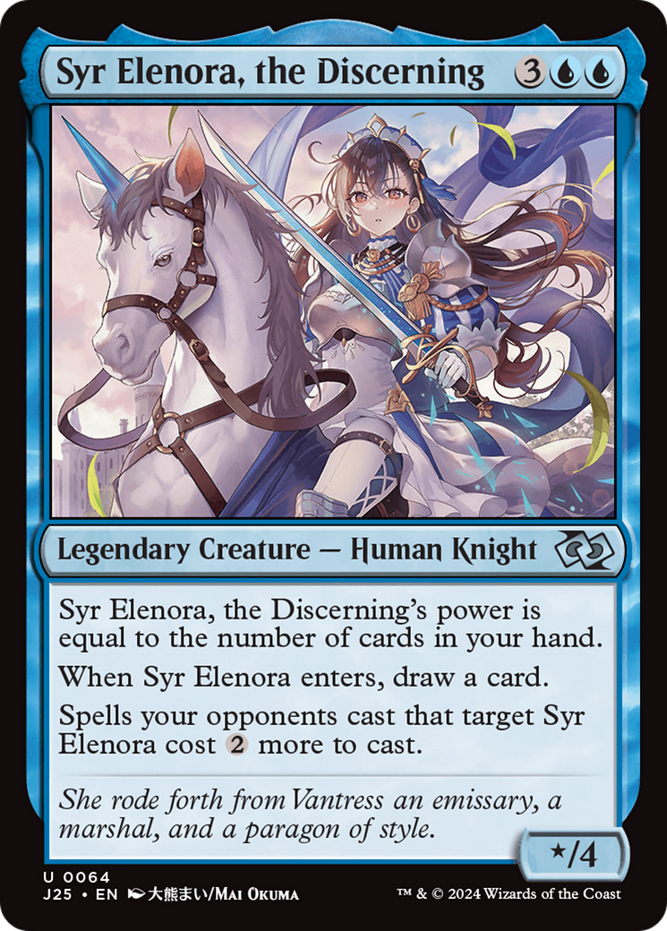Syr Elenora, the Discerning (Anime) [Foundations Jumpstart] | Fandemonia Ltd