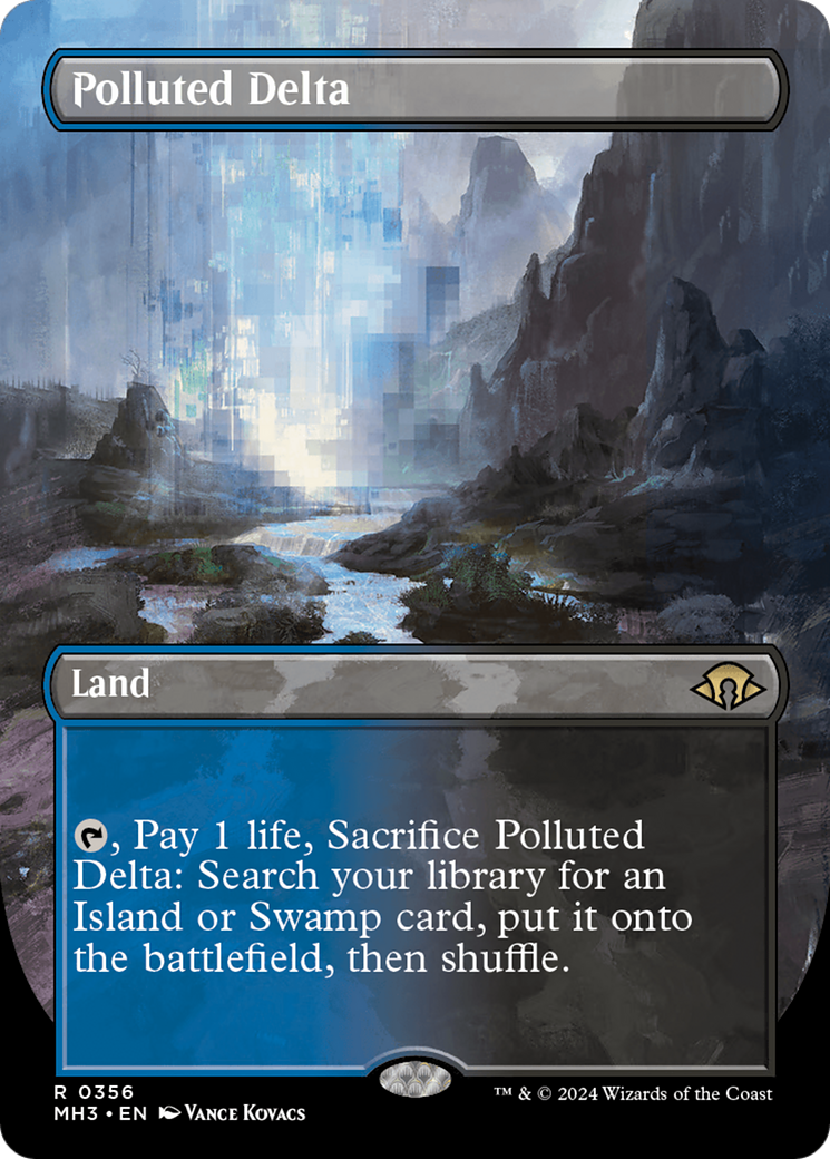 Polluted Delta (Borderless) [Modern Horizons 3] | Fandemonia Ltd
