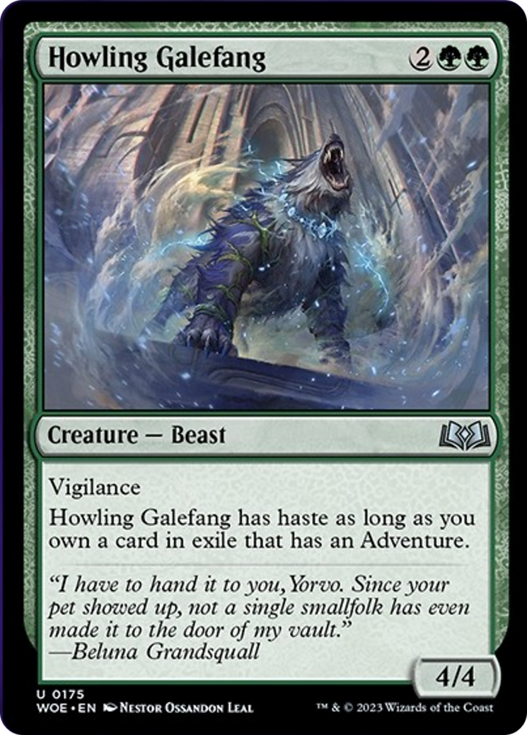 Howling Galefang [Wilds of Eldraine] | Fandemonia Ltd