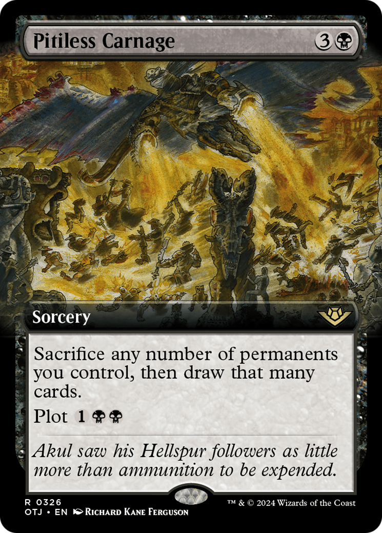 Pitiless Carnage (Extended Art) [Outlaws of Thunder Junction] | Fandemonia Ltd