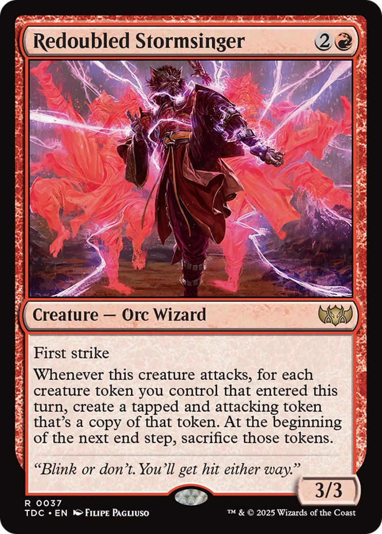 Redoubled Stormsinger [Tarkir: Dragonstorm Commander] | Fandemonia Ltd