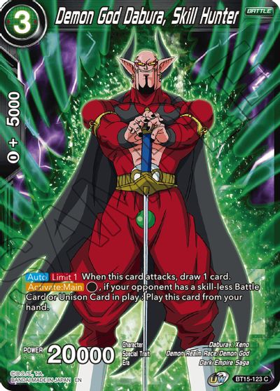 Demon God Dabura, Skill Hunter (BT15-123) [Saiyan Showdown] | Fandemonia Ltd
