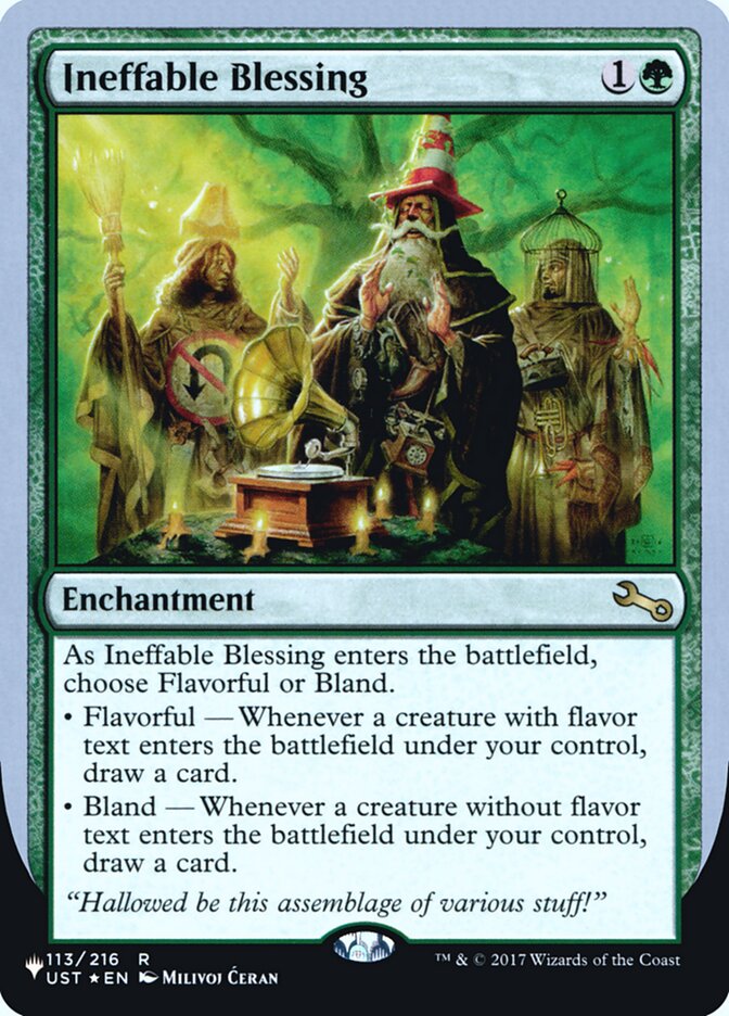 Ineffable Blessing (Flavorful) (Unfinity Foil Edition) [The List] | Fandemonia Ltd