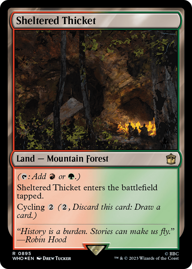 Sheltered Thicket (Surge Foil) [Doctor Who] | Fandemonia Ltd