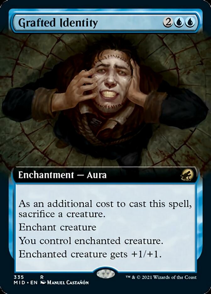 Grafted Identity (Extended Art) [Innistrad: Midnight Hunt] | Fandemonia Ltd