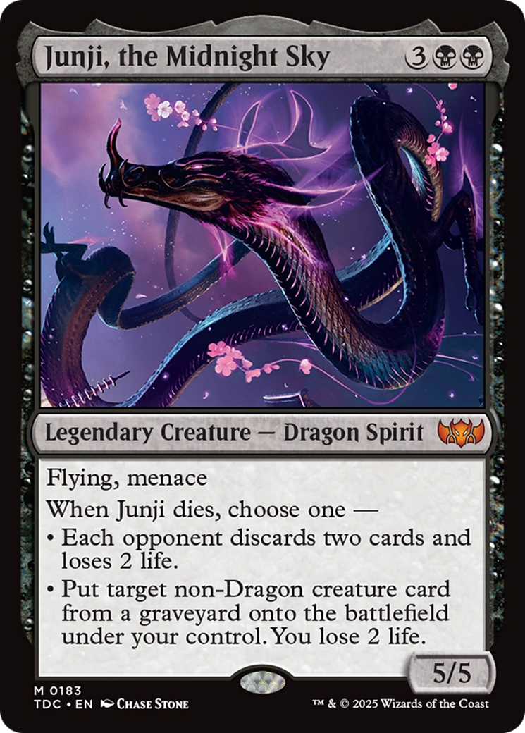 Junji, the Midnight Sky [Tarkir: Dragonstorm Commander] | Fandemonia Ltd