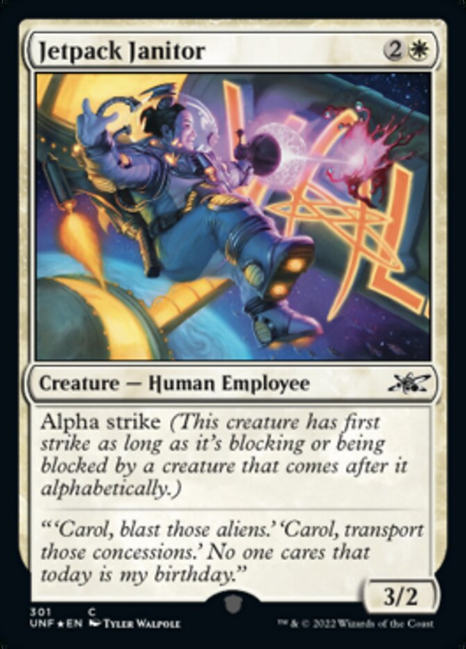 Jetpack Janitor (Galaxy Foil) [Unfinity] | Fandemonia Ltd