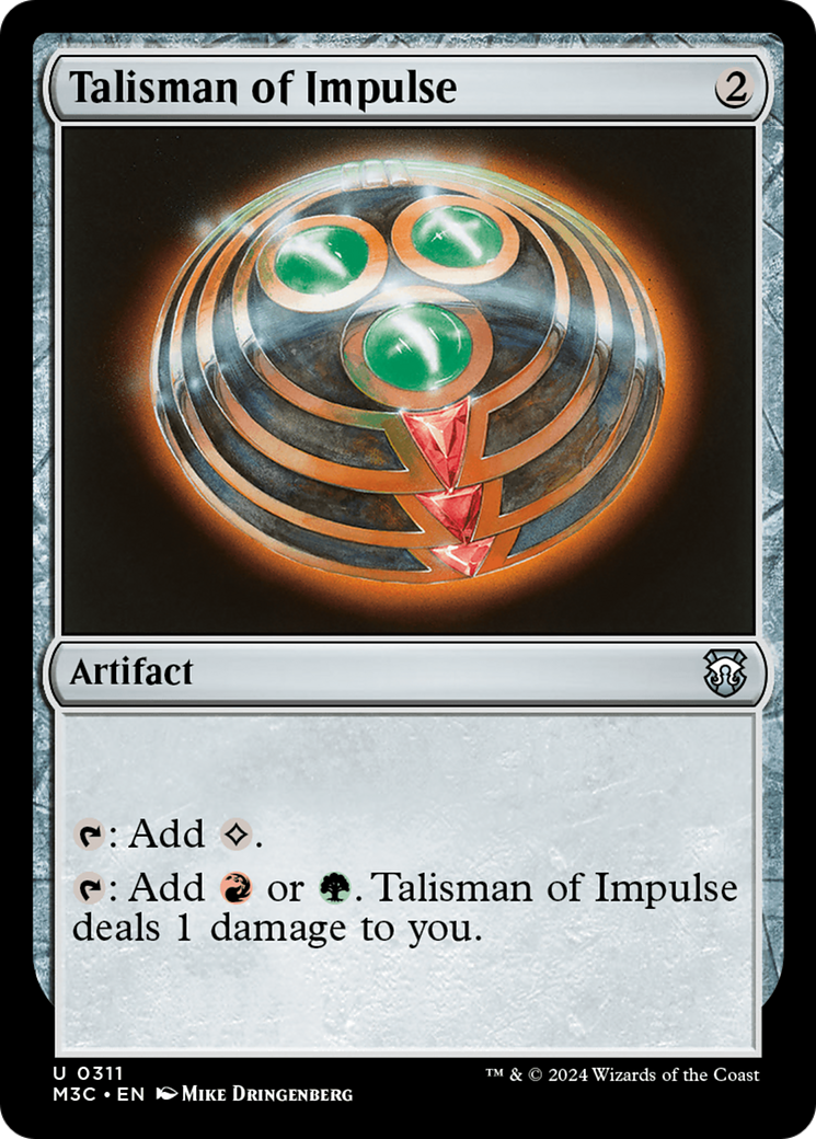 Talisman of Impulse (Ripple Foil) [Modern Horizons 3 Commander] | Fandemonia Ltd