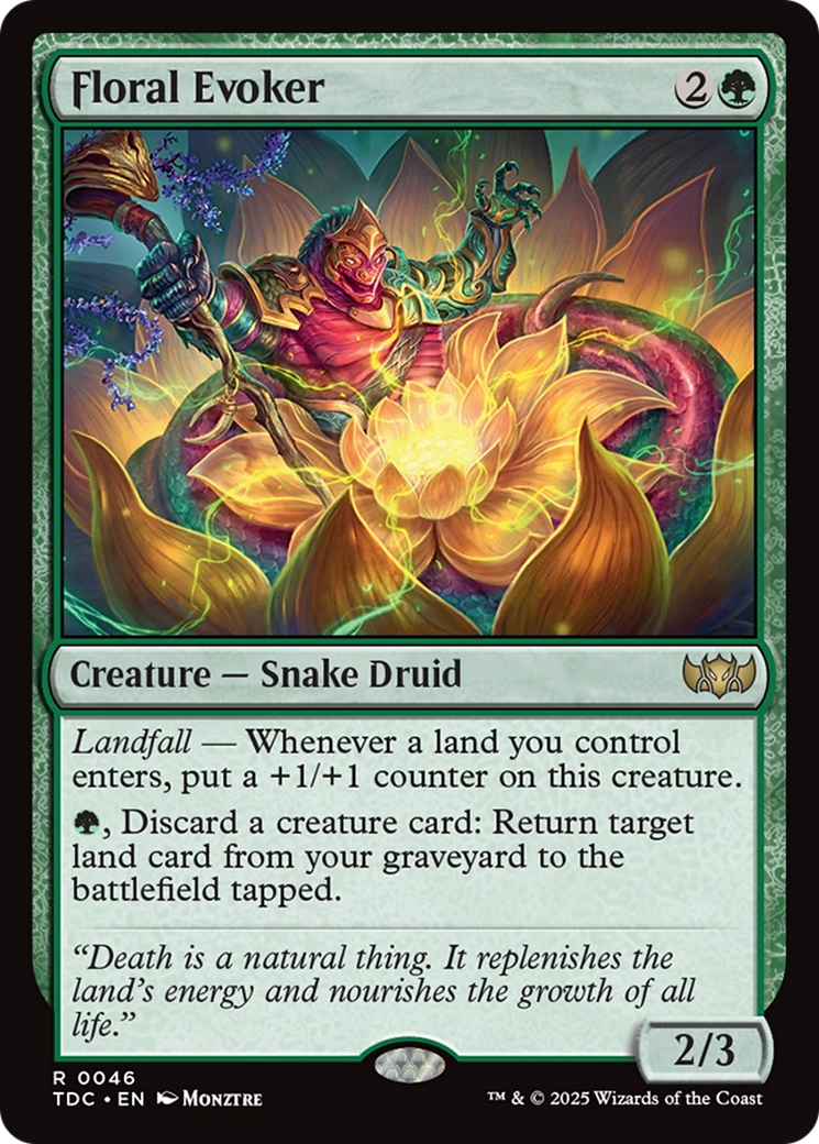Floral Evoker [Tarkir: Dragonstorm Commander] | Fandemonia Ltd