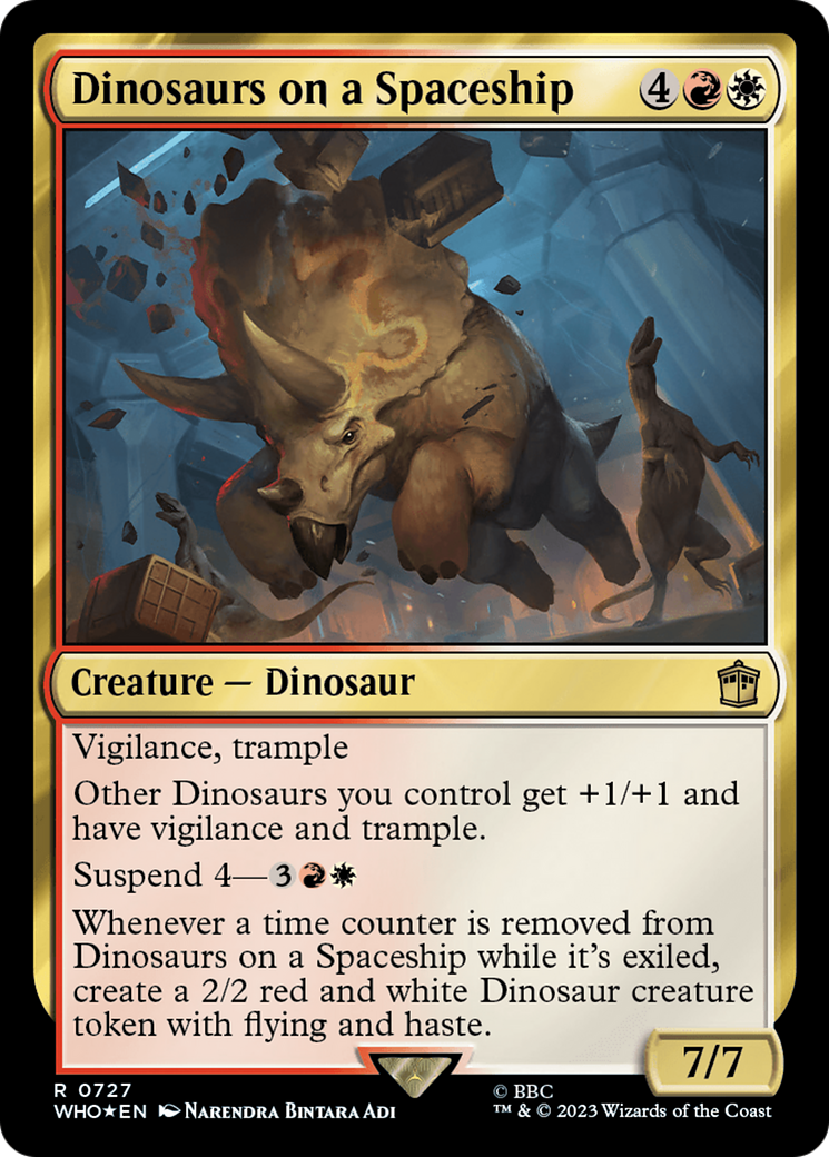 Dinosaurs on a Spaceship (Surge Foil) [Doctor Who] | Fandemonia Ltd