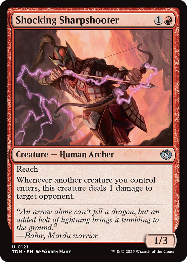 Shocking Sharpshooter [Tarkir: Dragonstorm] | Fandemonia Ltd