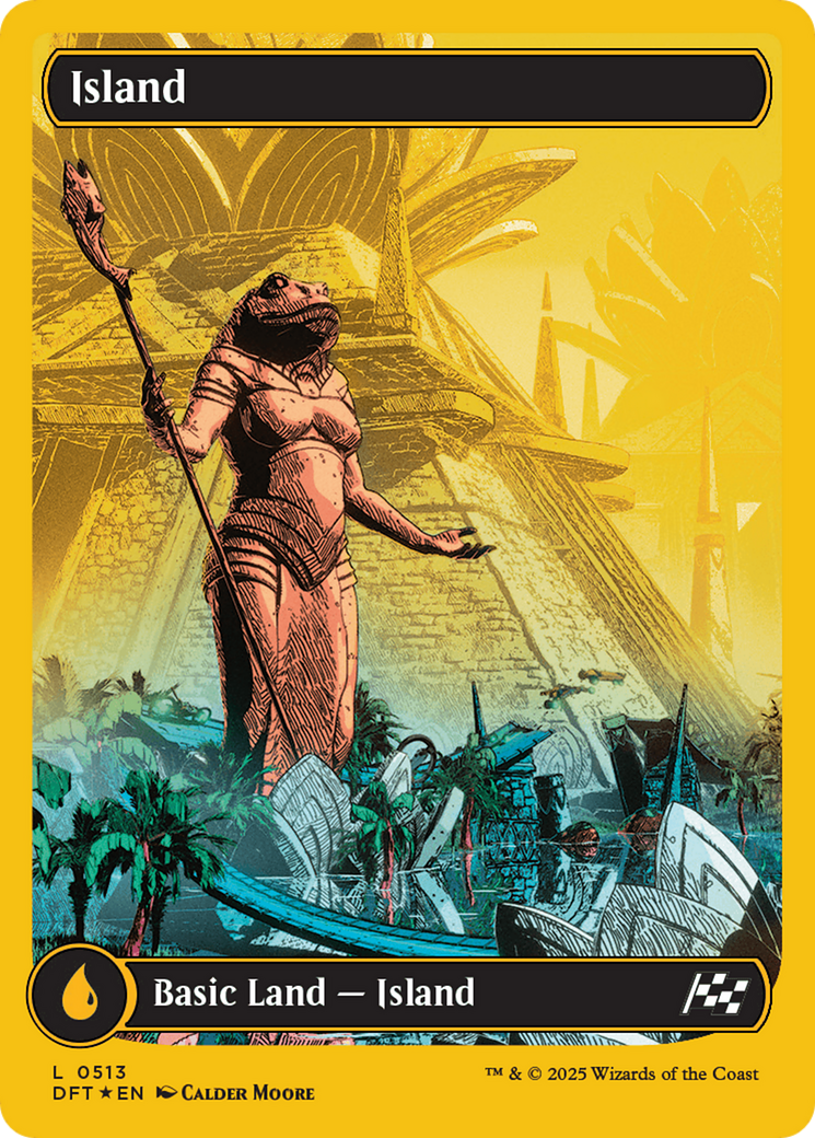 Island (0513) (First-Place Foil) [Aetherdrift] | Fandemonia Ltd