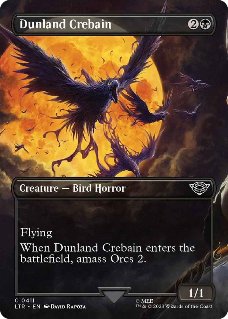 Dunland Crebain (Borderless Alternate Art) [The Lord of the Rings: Tales of Middle-Earth] | Fandemonia Ltd