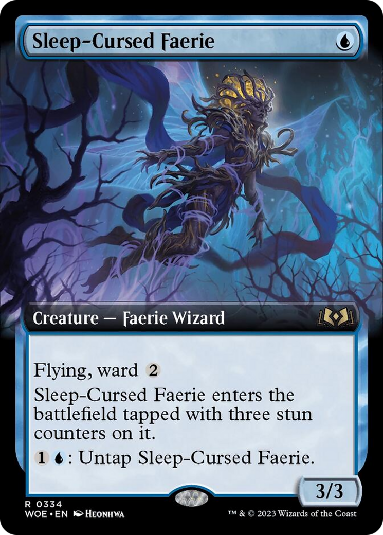 Sleep-Cursed Faerie (Extended Art) [Wilds of Eldraine] | Fandemonia Ltd