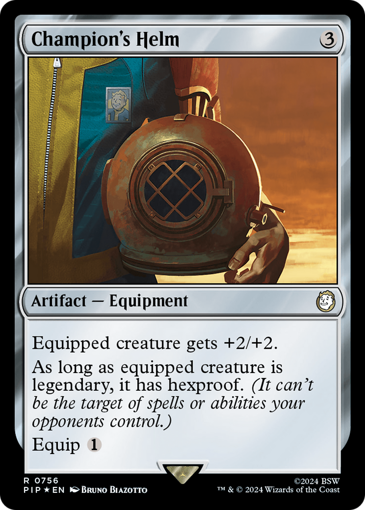 Champion's Helm (Surge Foil) [Fallout] | Fandemonia Ltd
