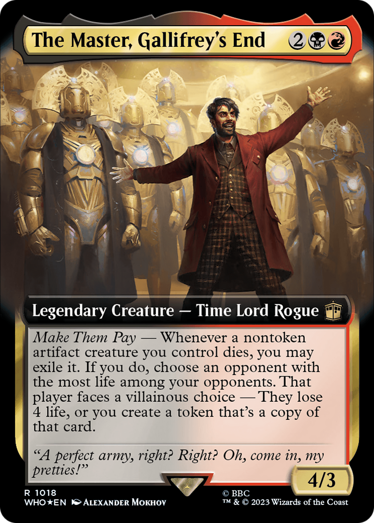 The Master, Gallifrey's End (Extended Art) (Surge Foil) [Doctor Who] | Fandemonia Ltd