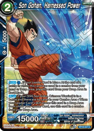 Son Gohan, Harnessed Power (BT16-027) [Realm of the Gods] | Fandemonia Ltd