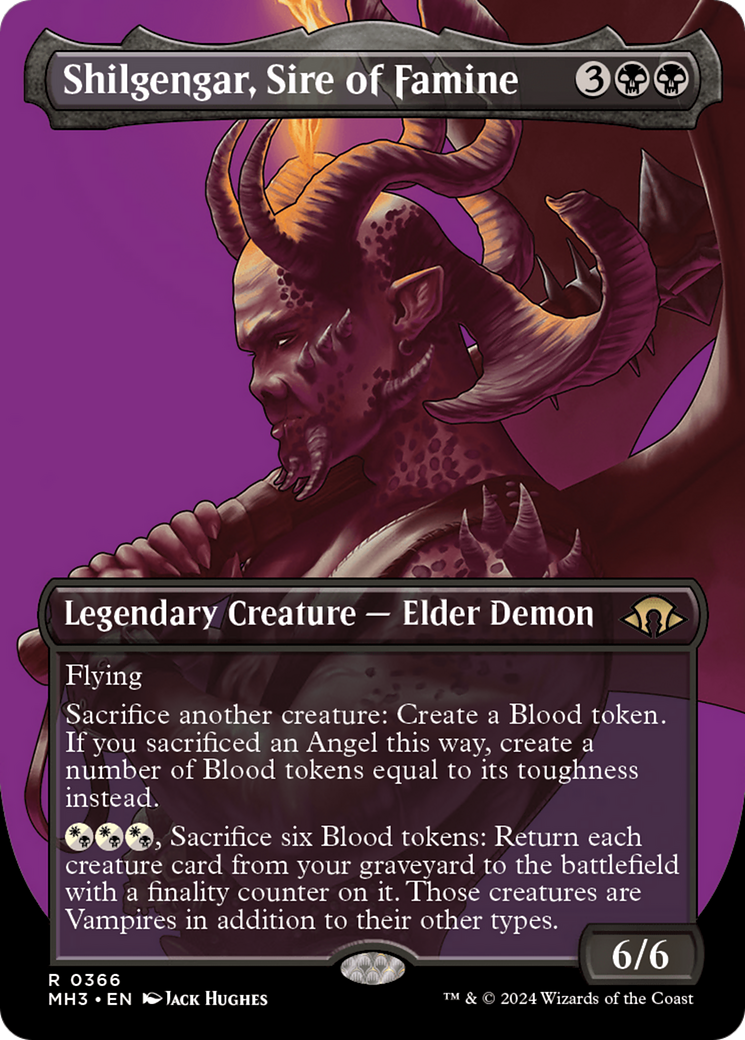 Shilgengar, Sire of Famine (Borderless) [Modern Horizons 3] | Fandemonia Ltd