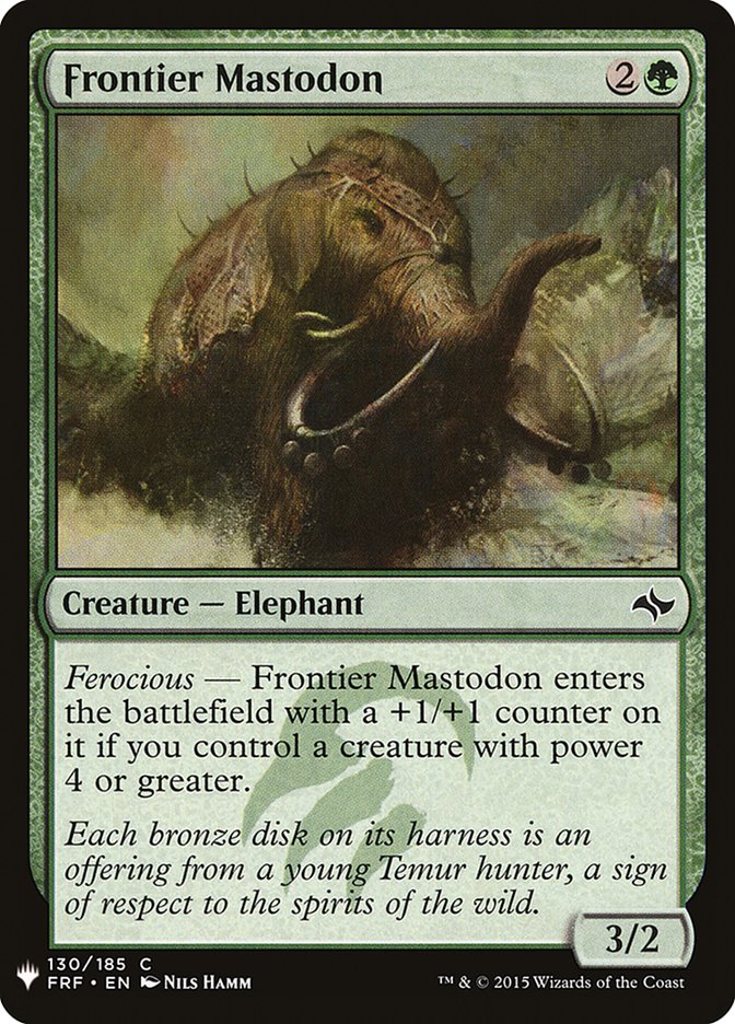 Frontier Mastodon [Mystery Booster] | Fandemonia Ltd