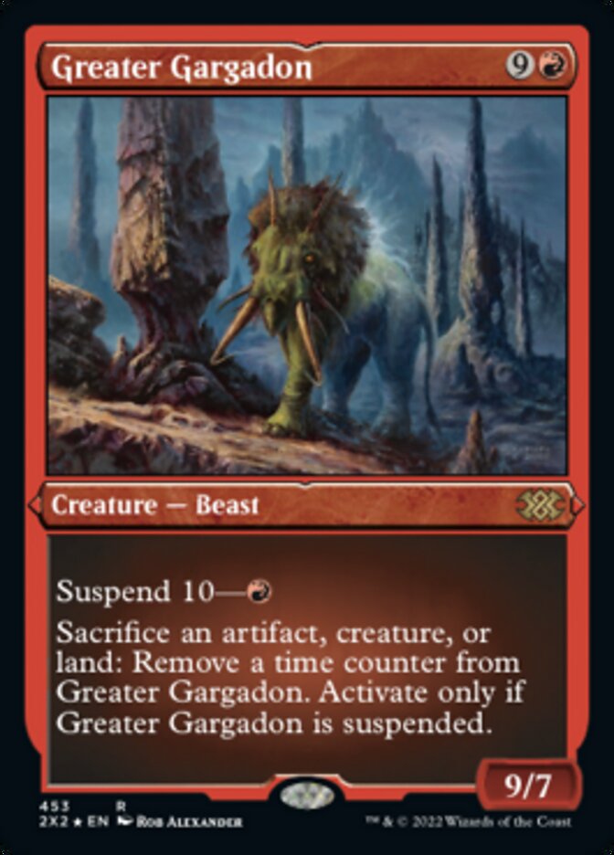 Greater Gargadon (Foil Etched) [Double Masters 2022] | Fandemonia Ltd