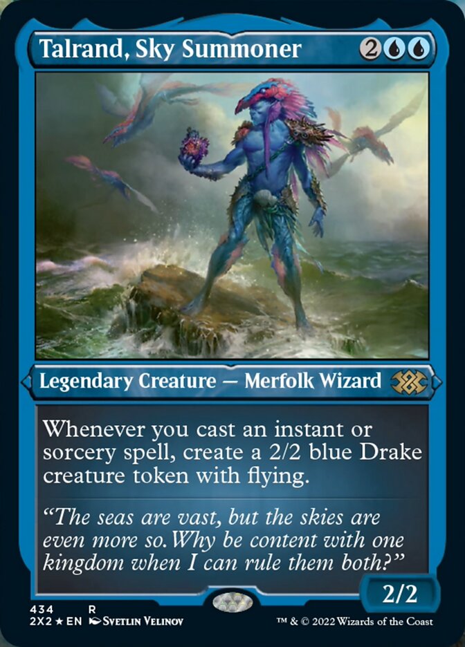 Talrand, Sky Summoner (Foil Etched) [Double Masters 2022] | Fandemonia Ltd
