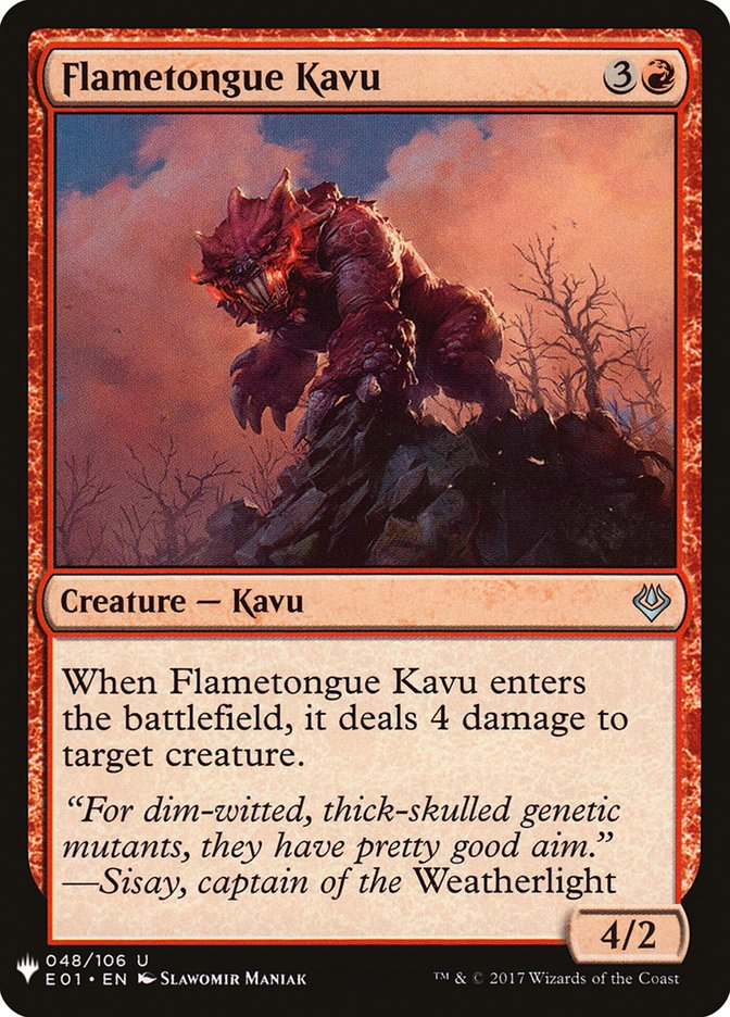 Flametongue Kavu [Mystery Booster] | Fandemonia Ltd