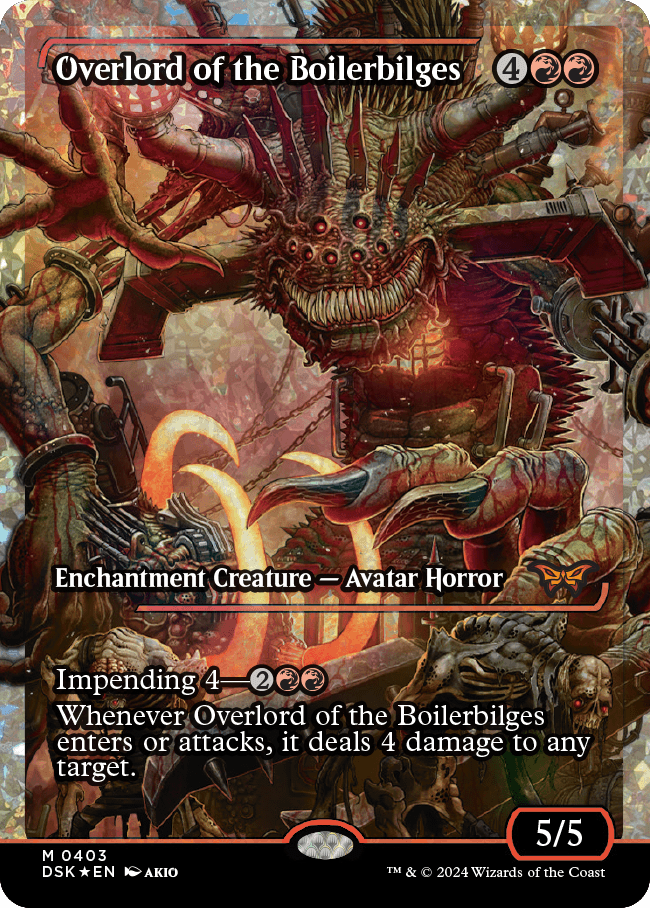 Overlord of the Boilerbilges (Japan Showcase Fracture Foil) [Duskmourn: House of Horror] | Fandemonia Ltd