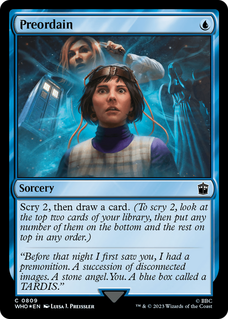 Preordain (Surge Foil) [Doctor Who] | Fandemonia Ltd