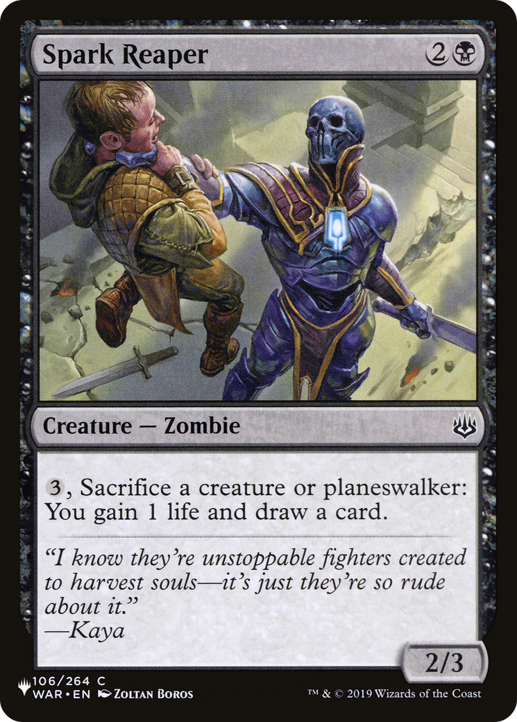 Spark Reaper [The List] | Fandemonia Ltd