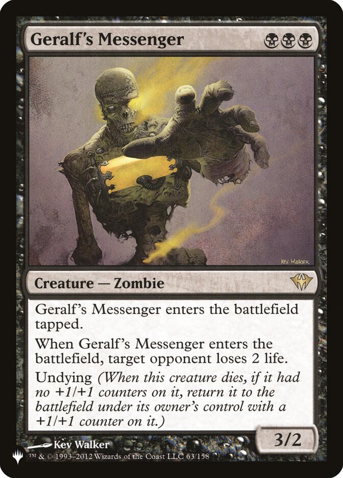 Geralf's Messenger [The List] | Fandemonia Ltd