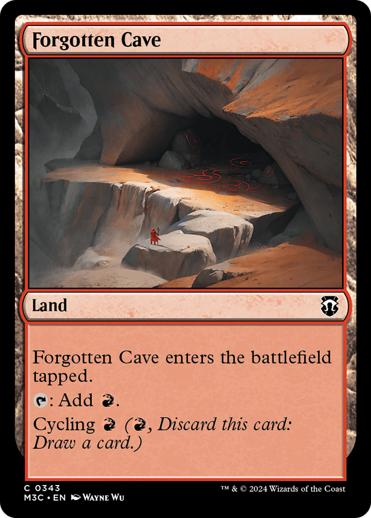 Forgotten Cave (Ripple Foil) [Modern Horizons 3 Commander] | Fandemonia Ltd