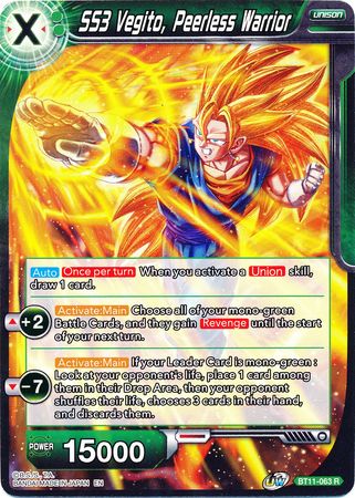 SS3 Vegito, Peerless Warrior (BT11-063) [Vermilion Bloodline] | Fandemonia Ltd