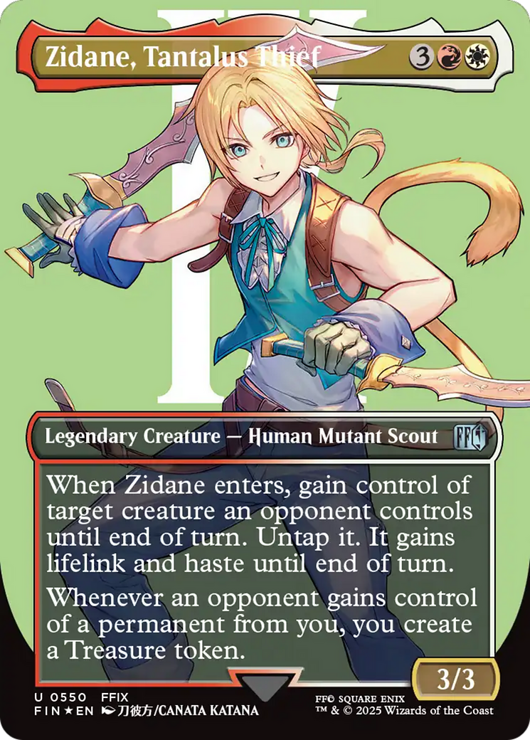 Zidane, Tantalus Thief (Borderless) (Surge Foil) [FINAL FANTASY] | Fandemonia Ltd