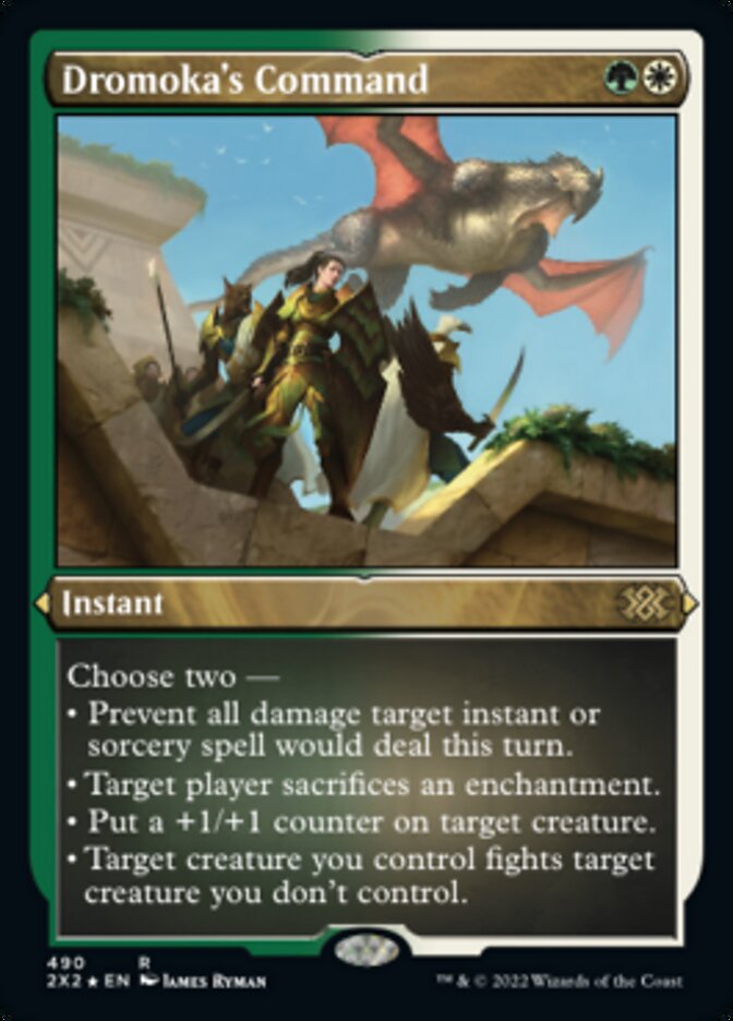 Dromoka's Command (Foil Etched) [Double Masters 2022] | Fandemonia Ltd