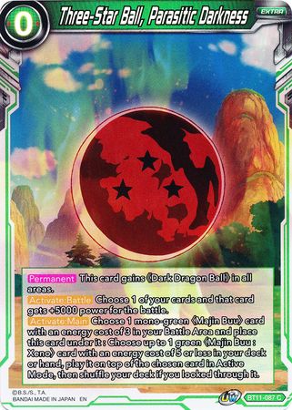 Three-Star Ball, Parasitic Darkness (BT11-087) [Vermilion Bloodline] | Fandemonia Ltd