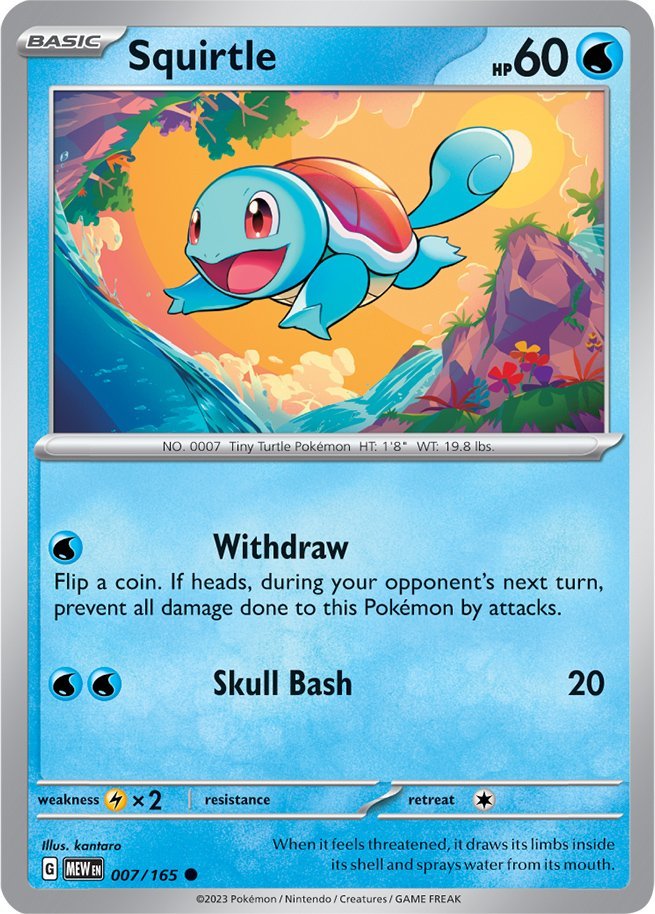 Squirtle (007/165) [Scarlet & Violet 151] | Fandemonia Ltd
