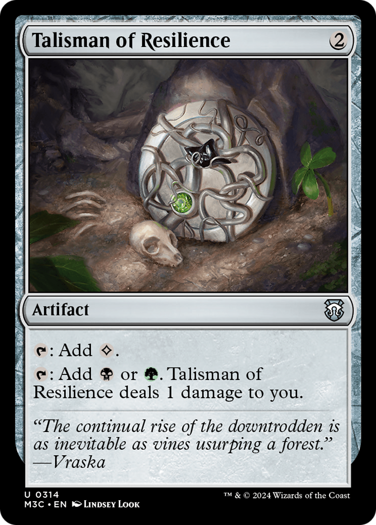 Talisman of Resilience (Ripple Foil) [Modern Horizons 3 Commander] | Fandemonia Ltd