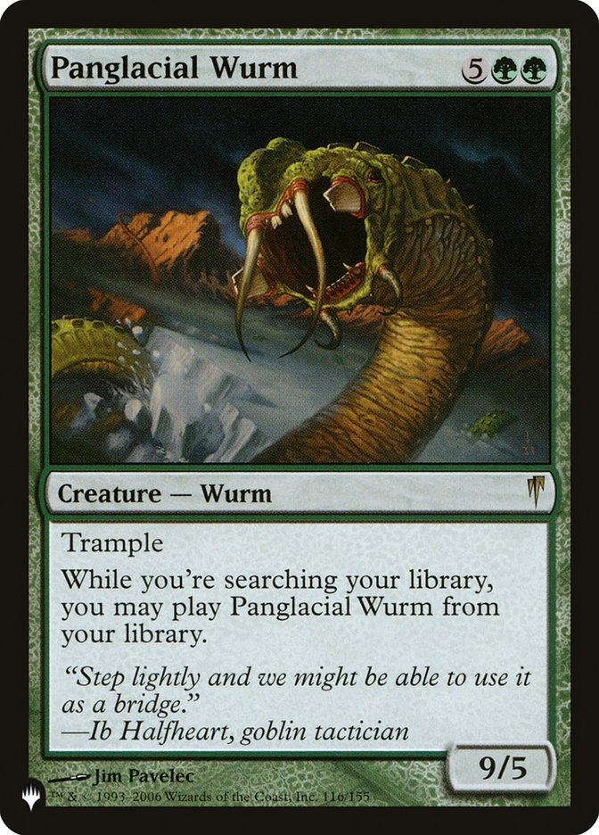 Panglacial Wurm [The List] | Fandemonia Ltd
