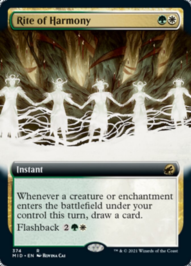 Rite of Harmony (Extended Art) [Innistrad: Midnight Hunt] | Fandemonia Ltd